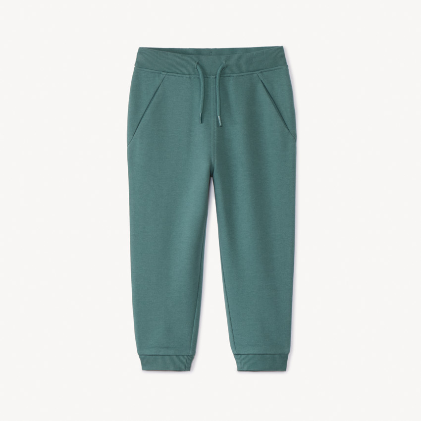 Pantalón jogging liso de felpa para bebé niño 