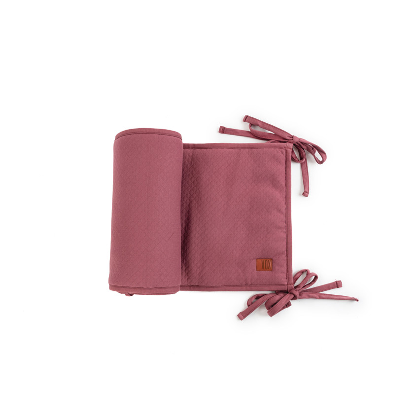 Tour de lit Pure bordeaux 