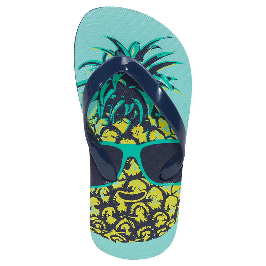 Chanclas con estampado de piñas y tira lisa de la 28 a la 38 