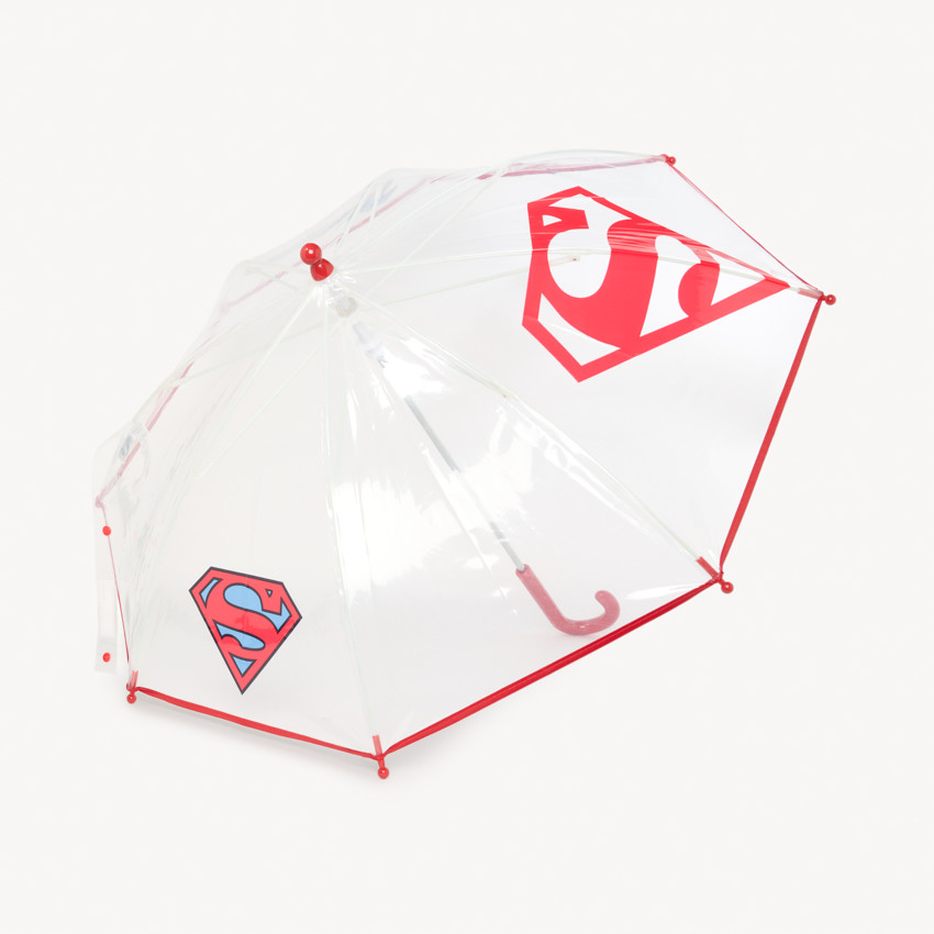Paraguas transparente Superman Warner para niño 