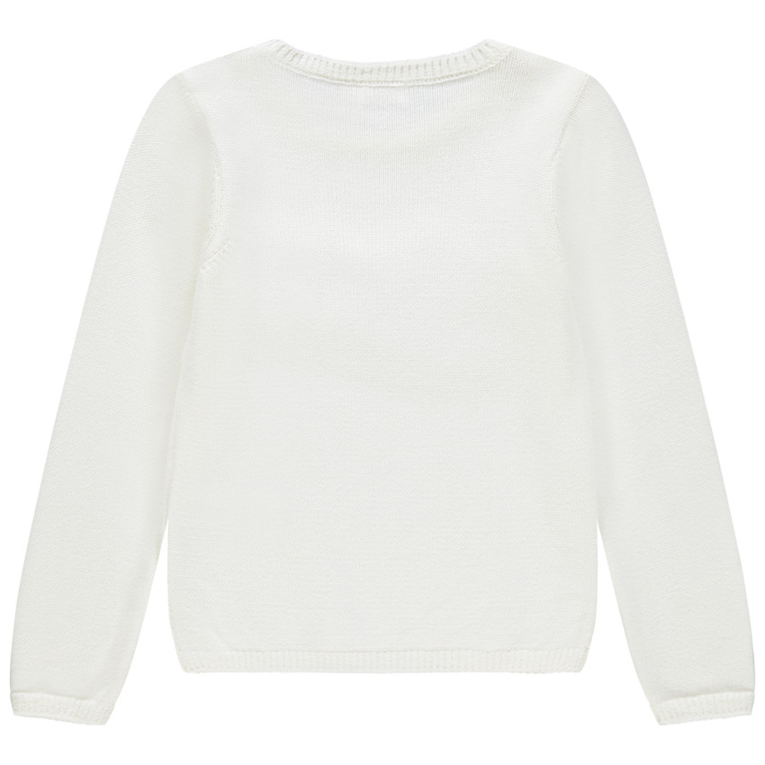 Jersey de punto liso inscripción en relieve 