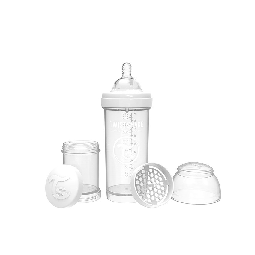 Biberón anticólicos 260 ml - Blanco 