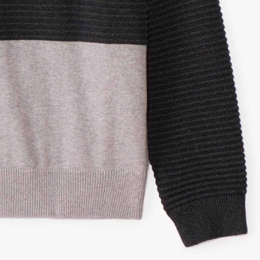 Jersey de manga larga con capucha efecto colorblock para niño 