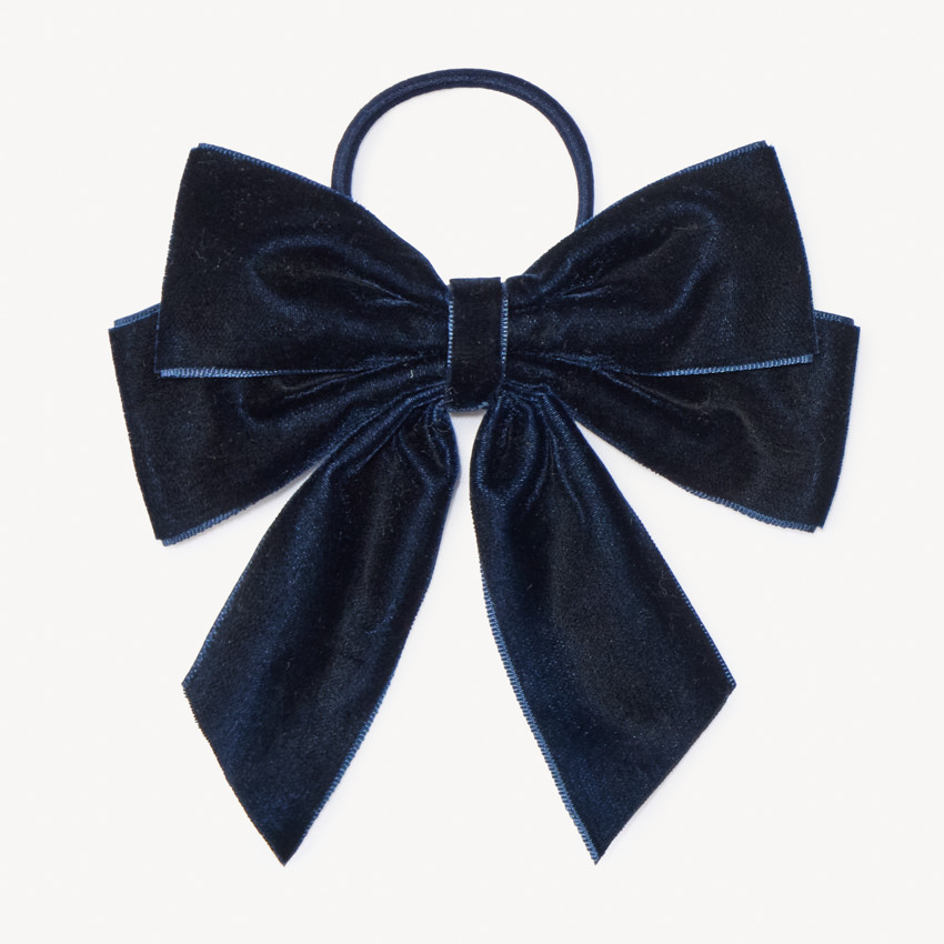 Goma con gran lazo de terciopelo para niña 
