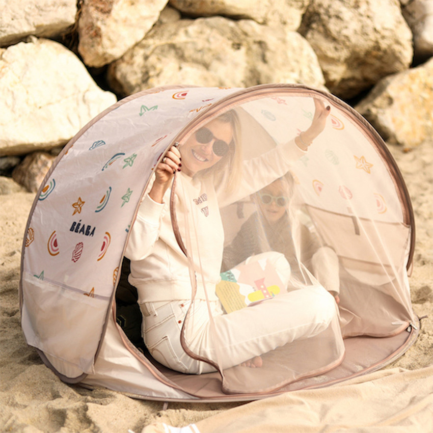 Tente de plage 2 places anti-UV Breezy beige 