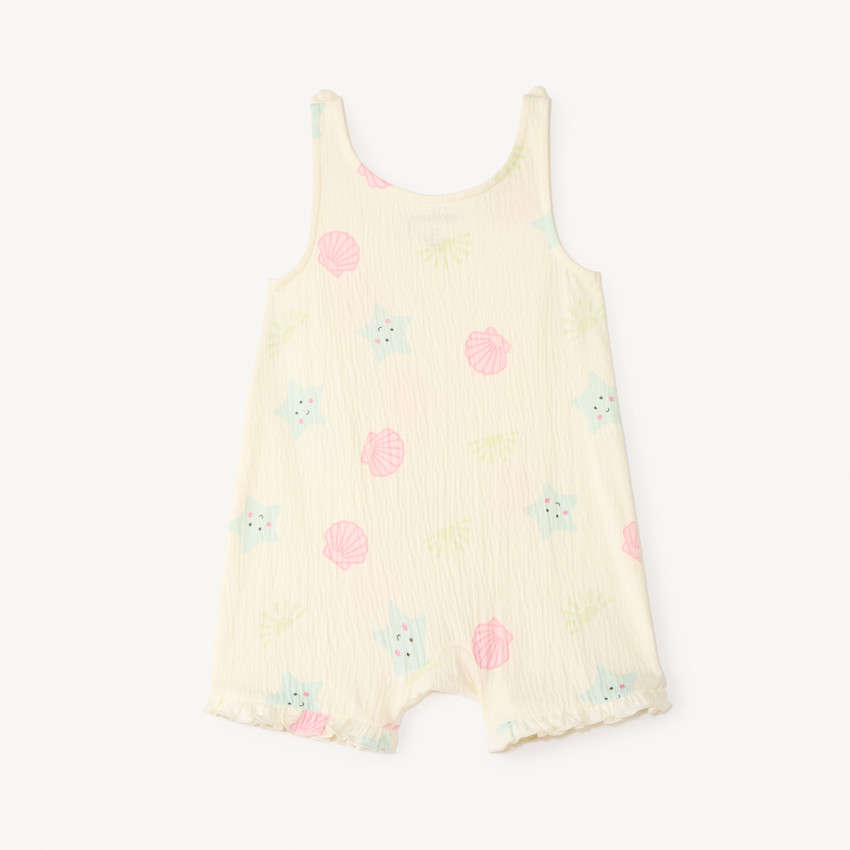 Mono corto estampado playa para niña 