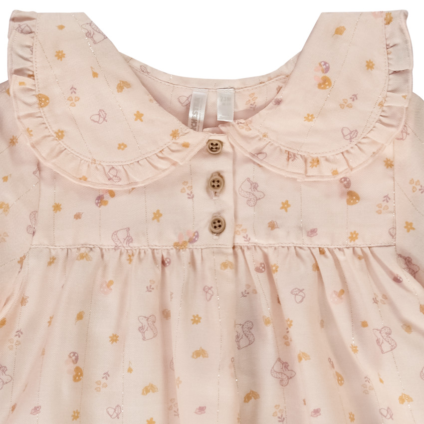 Conjunto 2 piezas bebé niña con estampado fantasía 