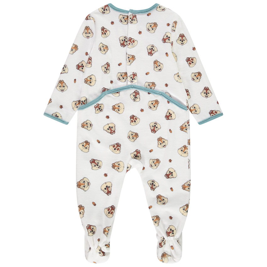 Pack de 2 peleles de terciopelo con print de Chip y Chop de Disney para bebé niño 