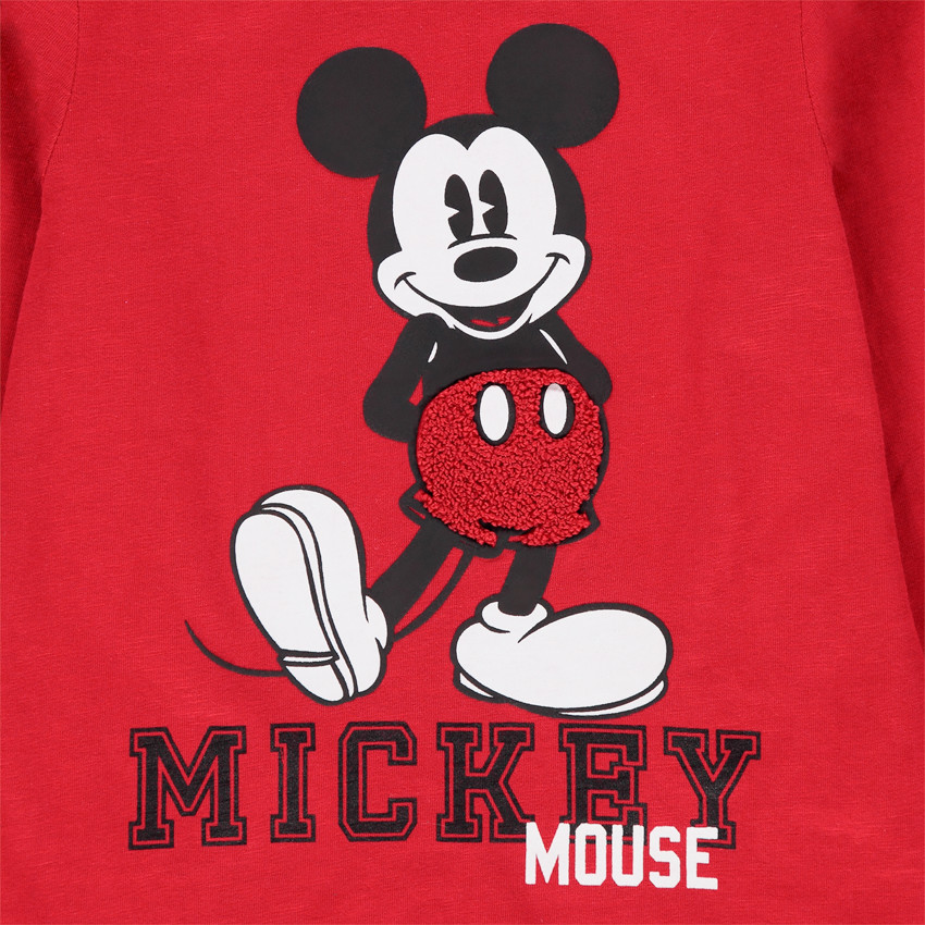 T-shirt manches longues en coton bio print Mickey Disney 