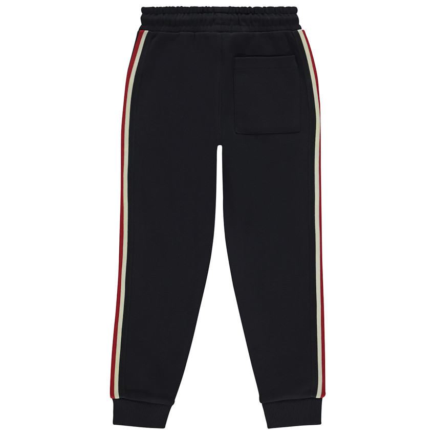 Pantalón jogging de felpa con bandas laterales para niño 