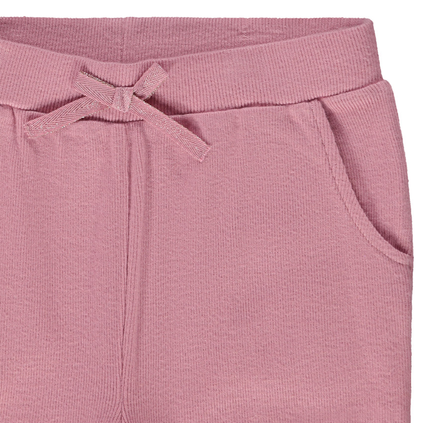 Conjunto de chándal liso de punto cortado y cosido para niña  Additional Conjunto de chándal liso de punto cortado y cosido para niña