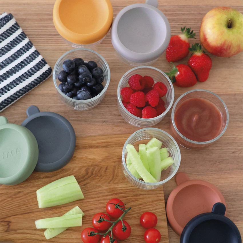 Set de 6 tarros de vidrio de 150 ml Sunrise 