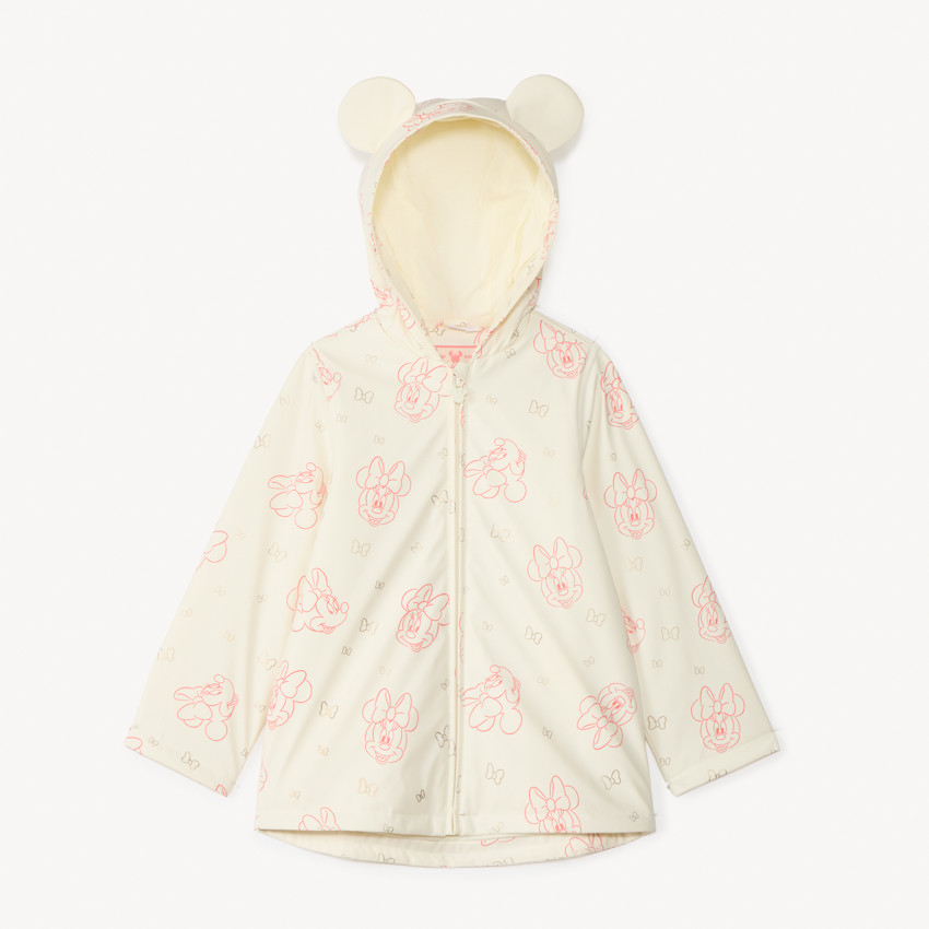 Parka de goma estampada de Minnie Disney para niña 