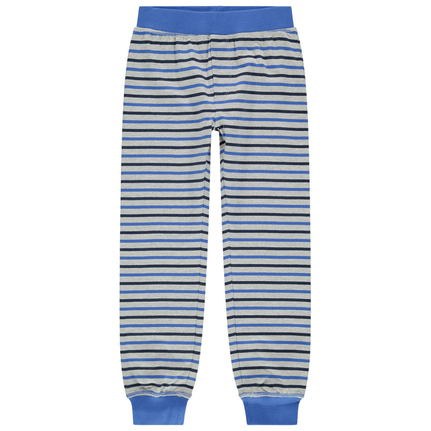 Pelele de algodón orgánico con estampado 4x4 y rayas 