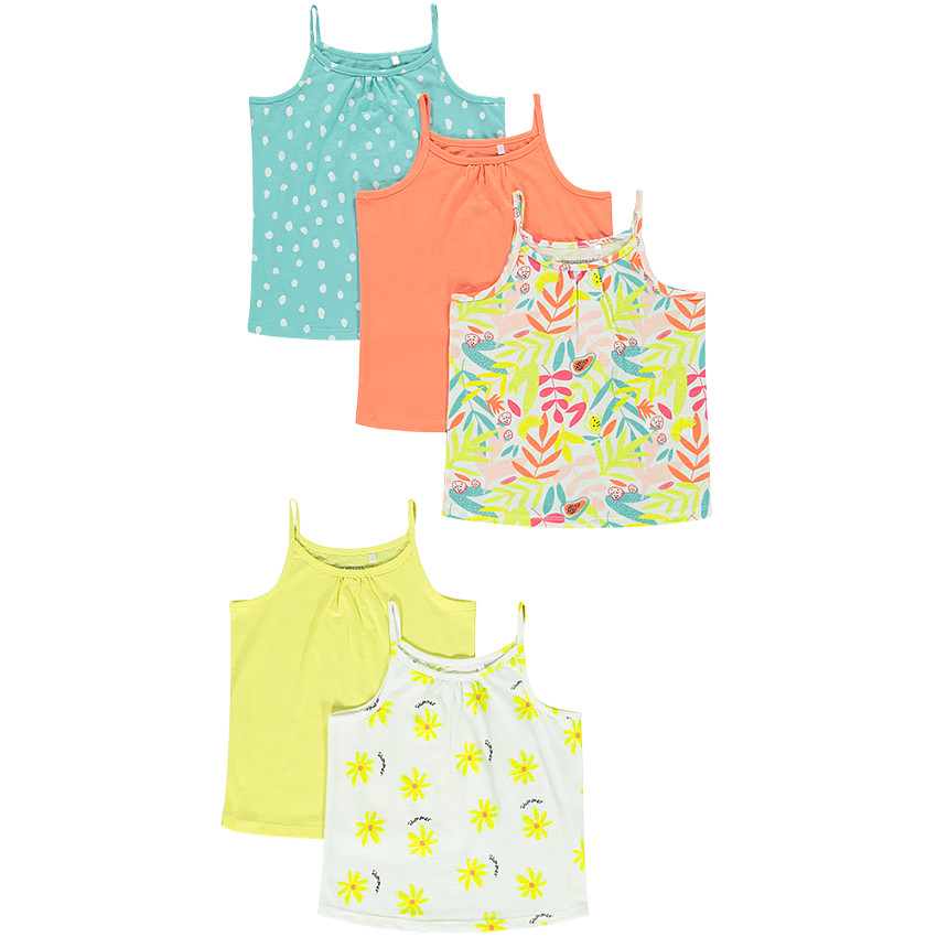 Pack 5 camisetas tirantes 