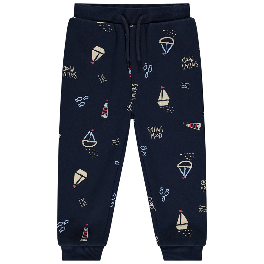 Pantalón jogging de felpa con estampado de navegación para bebé niño  Additional Pantalón jogging de felpa con estampado de navegación para bebé niño
