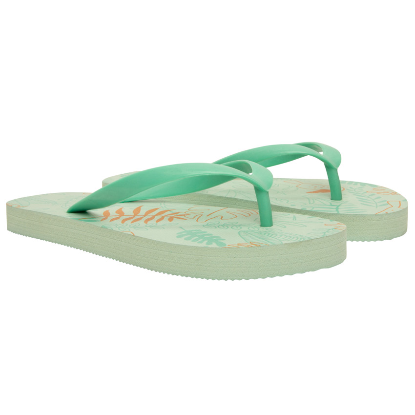 Chanclas de estampado de hojas para niño con tiras ajustables según la edad 
