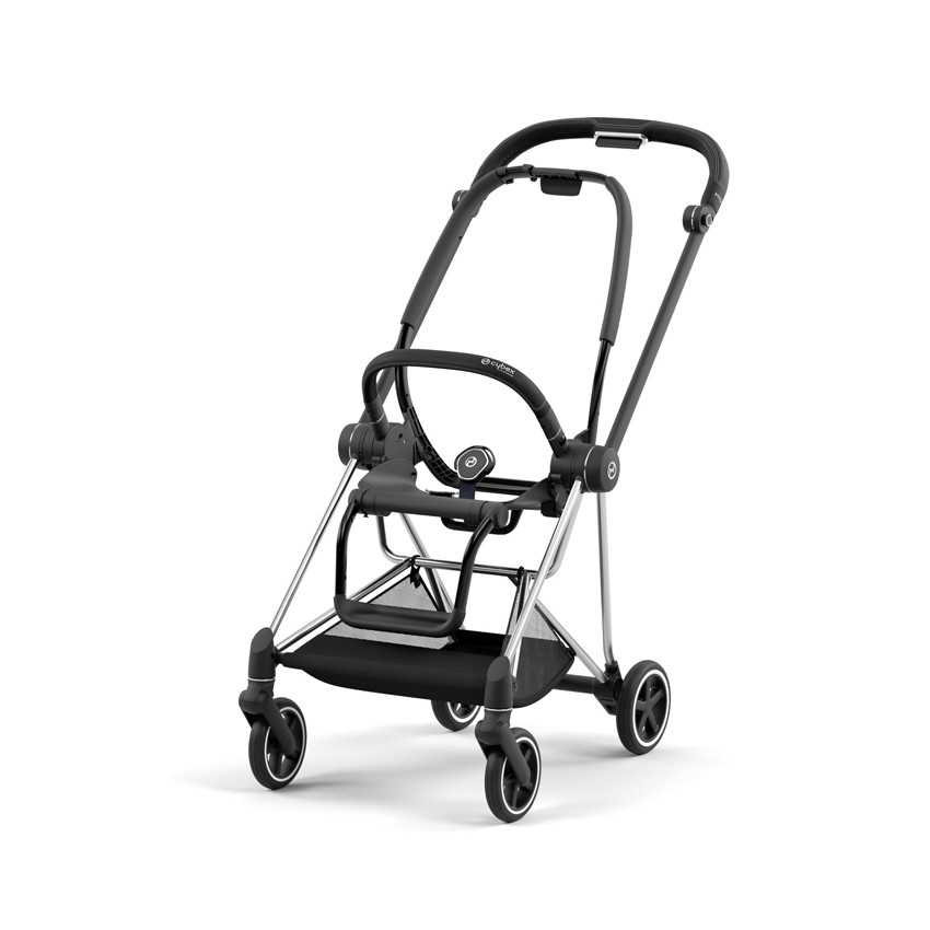 Chasis carrito Mios Cromado con detalles en negro 