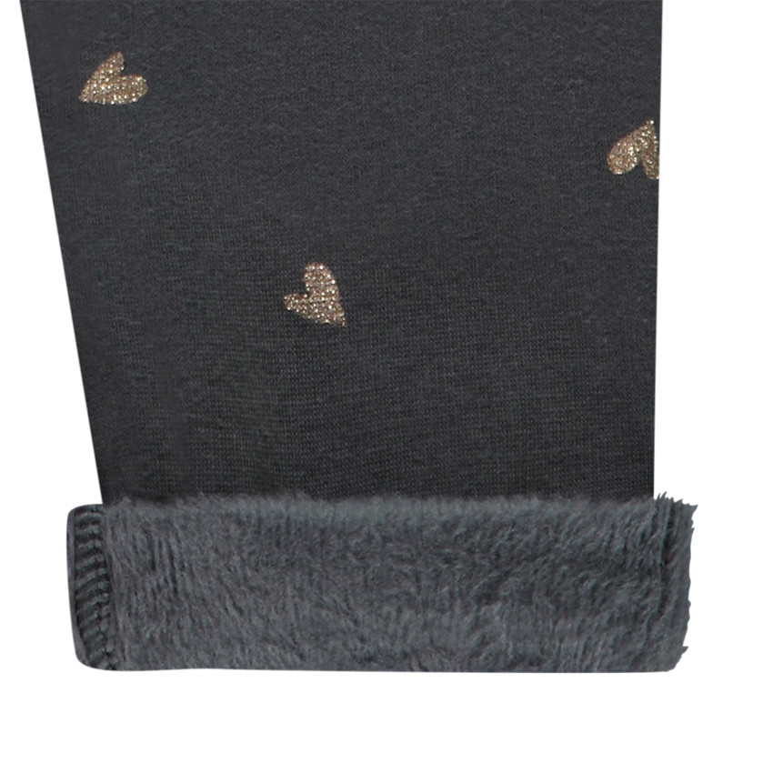 Caleçon doblado en sherpa con estampado de corazones para niña bebé  Additional Caleçon doblado en sherpa con estampado de corazones para niña bebé