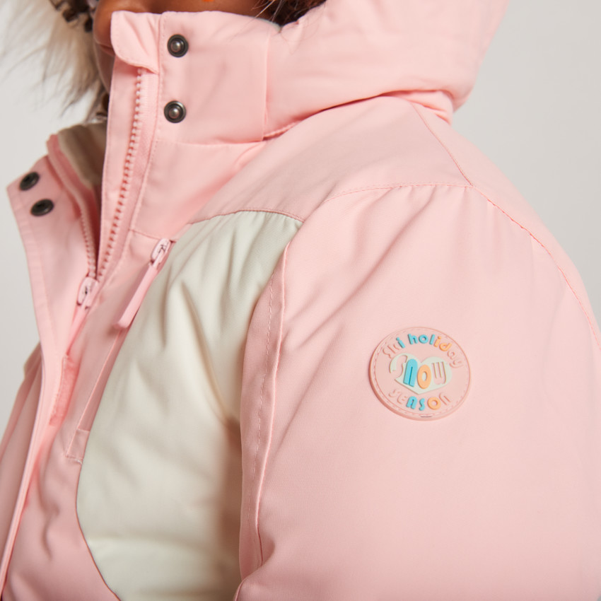 Veste de ski waterproof effet color block pour fille 