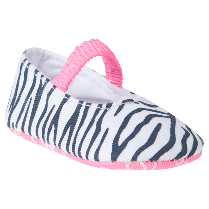 Babies zébrées avec bride élastiquée  