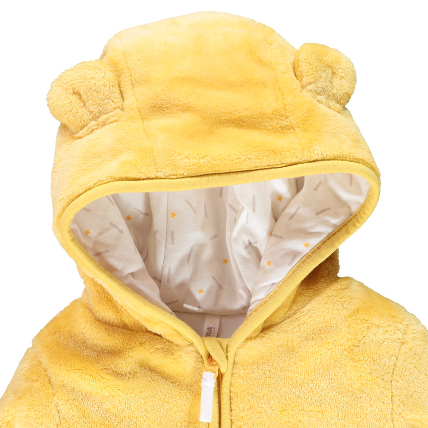 Chaqueta de felpa con capucha para niña bebé 