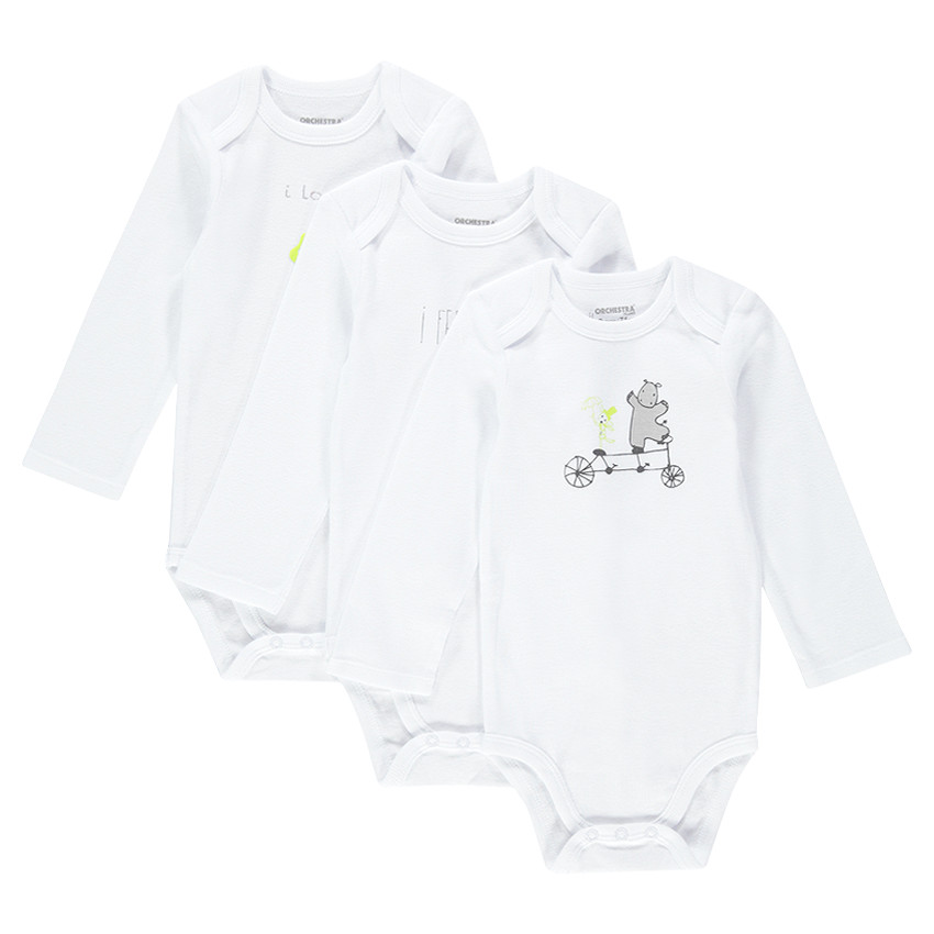 Pack de 3 bodies manga larga  Additional Pack de 3 bodies manga larga