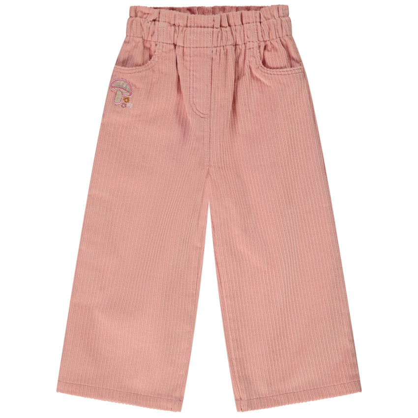 Pantalon large en velours côtelé pour bébé fille 
