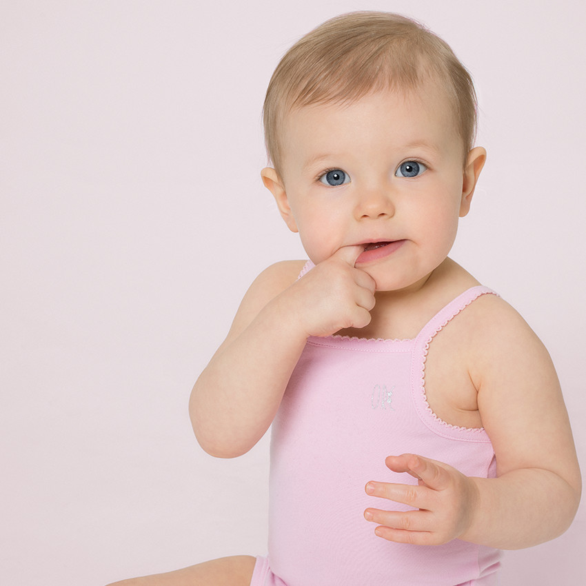 Pack de 3 bodies unis con tirantes para bebé niña 