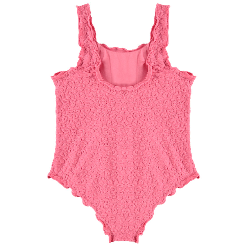 Bañador de una pieza liso con motivo animal en relieve para niña  Additional Bañador de una pieza liso con motivo animal en relieve para niña