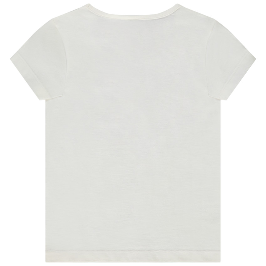 T-shirt manches courtes print fantaisie pour fille 