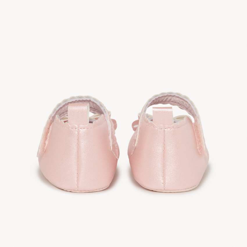 Merceditas efecto irisado con lazo para bebé niña 