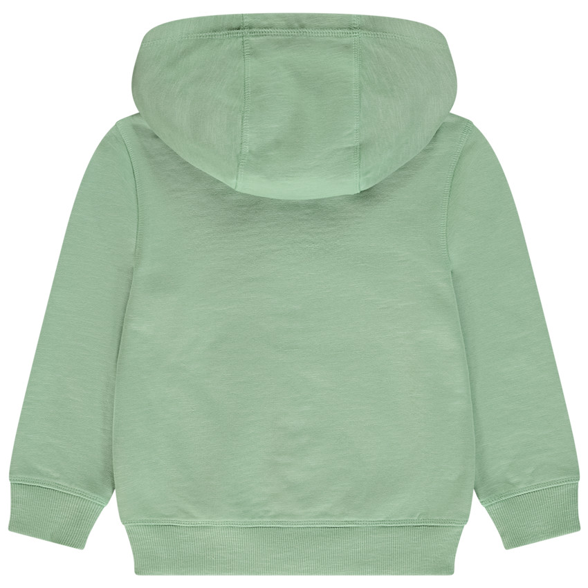 Chaleco con capucha de felpa lisa para niño 