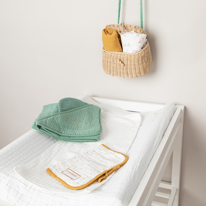 Funda de cambiador de gasa de algodón Natural Cocoon  Additional Funda de cambiador de gasa de algodón Natural Cocoon