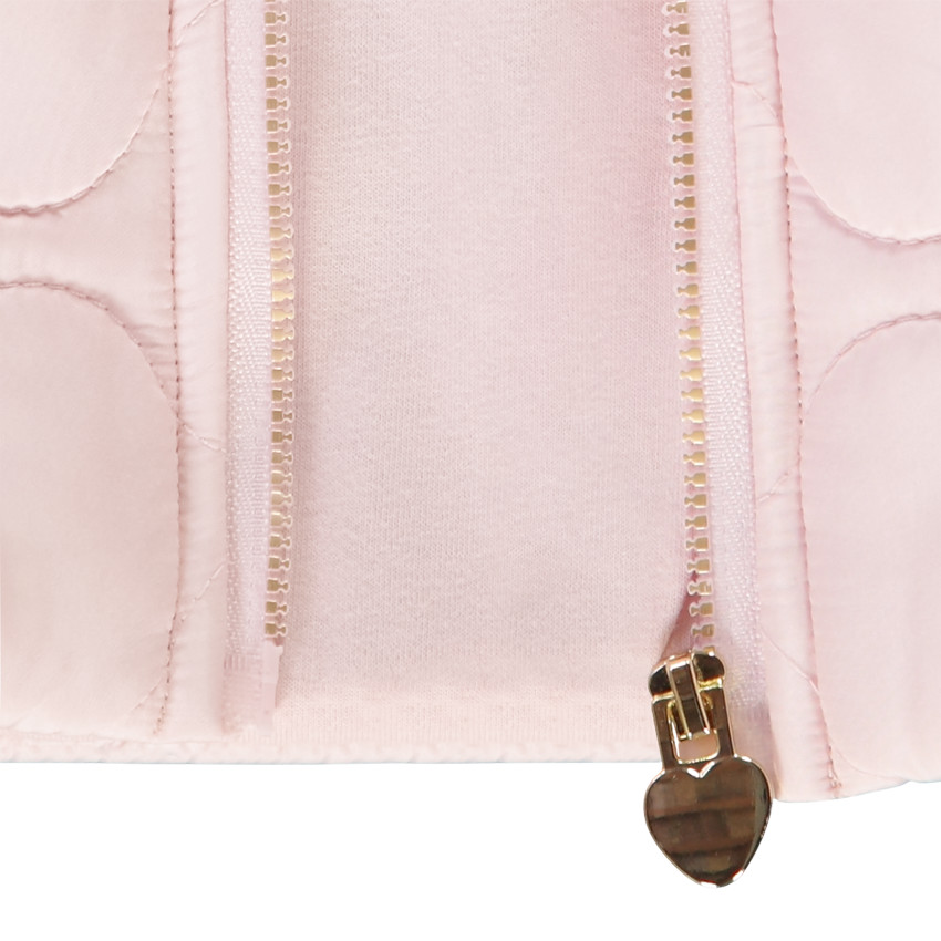 Doudoune sin mangas bicolor para bebé niña 