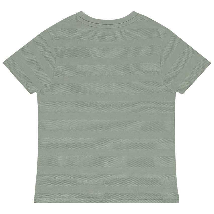 Camiseta de manga corta lisa con bolsillo para niño 