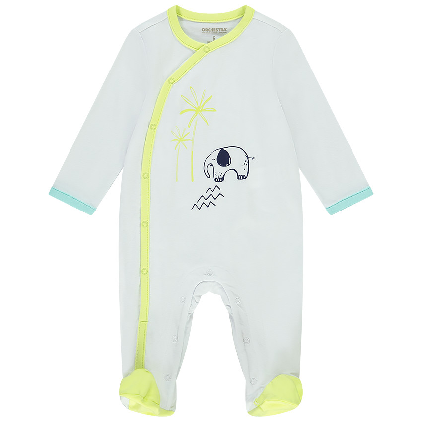 Pack de 3 peleles de elefante en jersey para bebé niño 