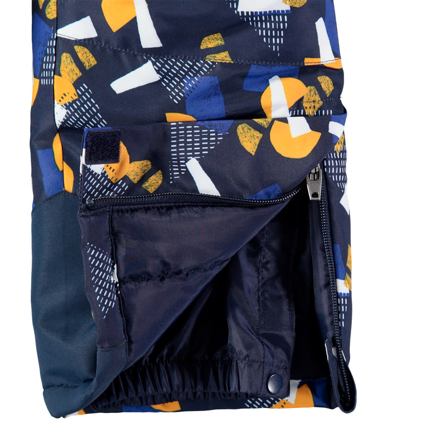 Pantalón de esquí con estampado all over con tirantes desmontables 