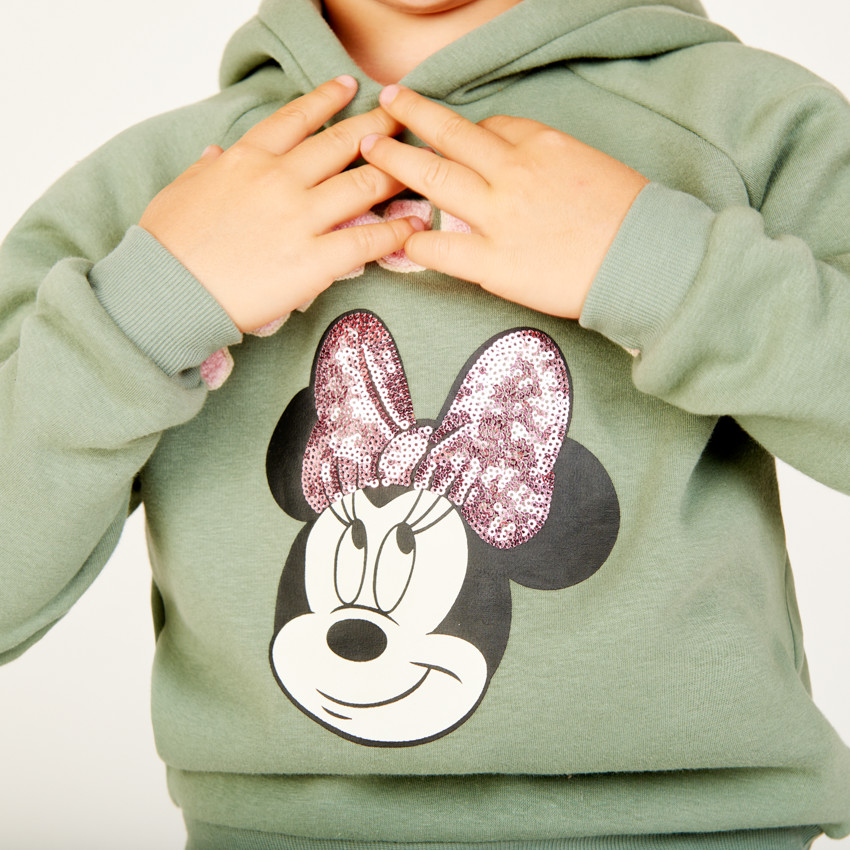 Sweat contrecollé à capuche Minnie Disney pour fille 