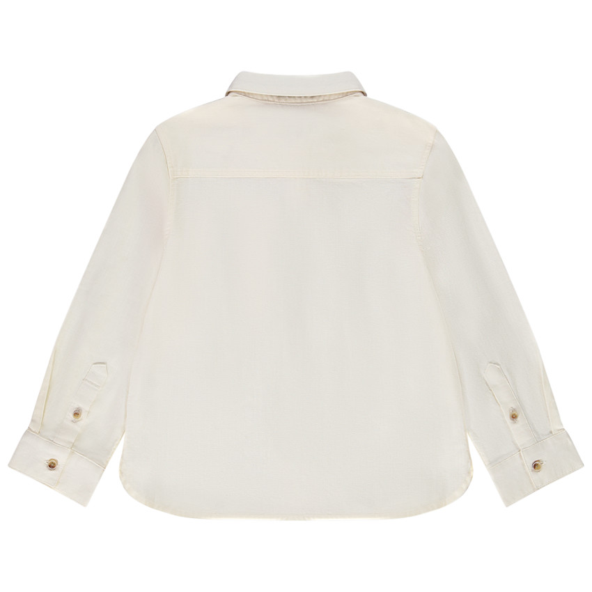 Camisa de manga larga con pajarita desmontable para niño 