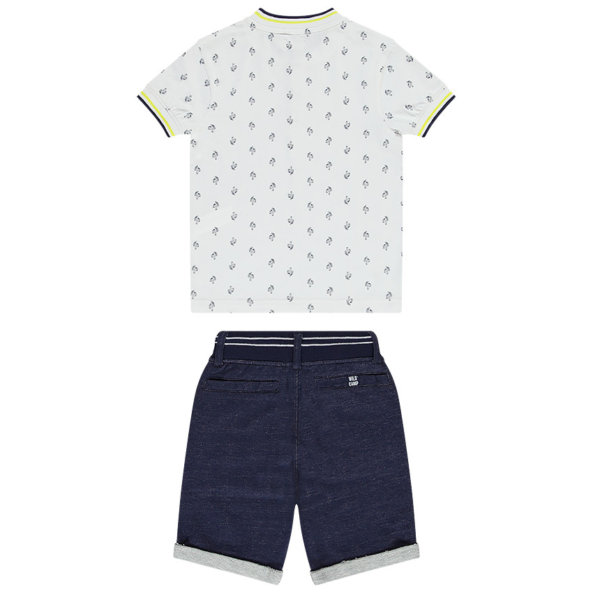 Ensemble de plage polo + bermuda pour garçon 