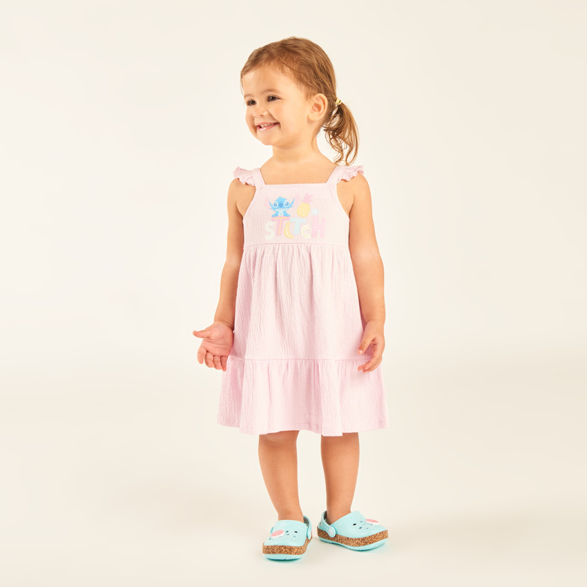 Ropa de tirantes con volantes Stitch de Disney para niña bebé 