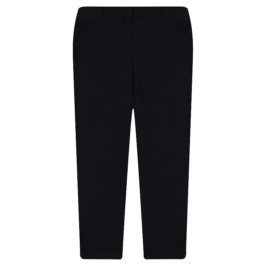 Leggings de punto con lazo brillante cosido y nubes estampadas 