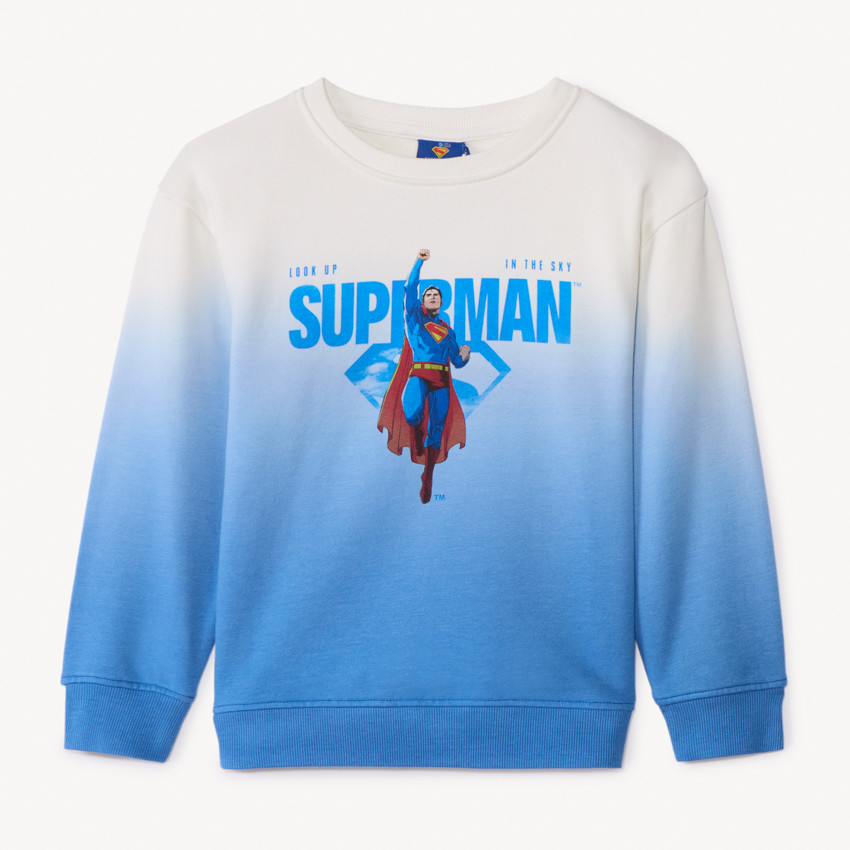 Sudadera de felpa con efecto degradado Superman Warner para niño 