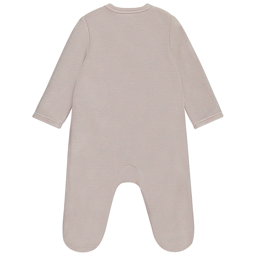 Pelele de terciopelo Stitch & Angel Disney para niña con aberturas según la edad 