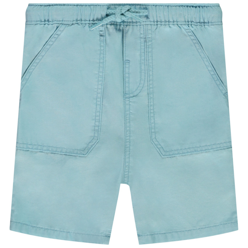 Bermudas lisas de tela para bebé niño 