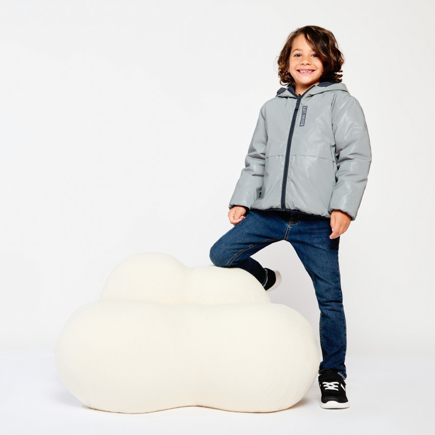 Cortavientos reversible reflectante para niño 