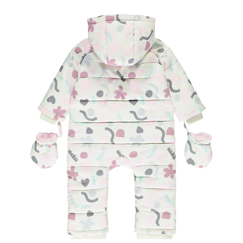 Buzo impreso arty para niña con acabados diferentes según la edad. 