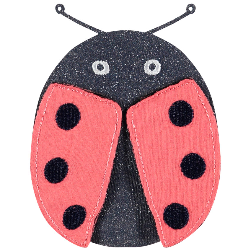 Ensemble en coton avec tunique à coccinelle en relief et legging 