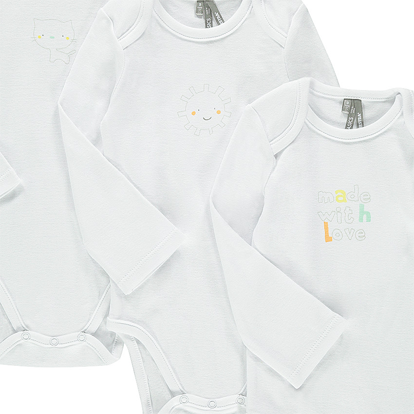 Lote de 7 bodies con fantasía con abertura adaptada a la edad 